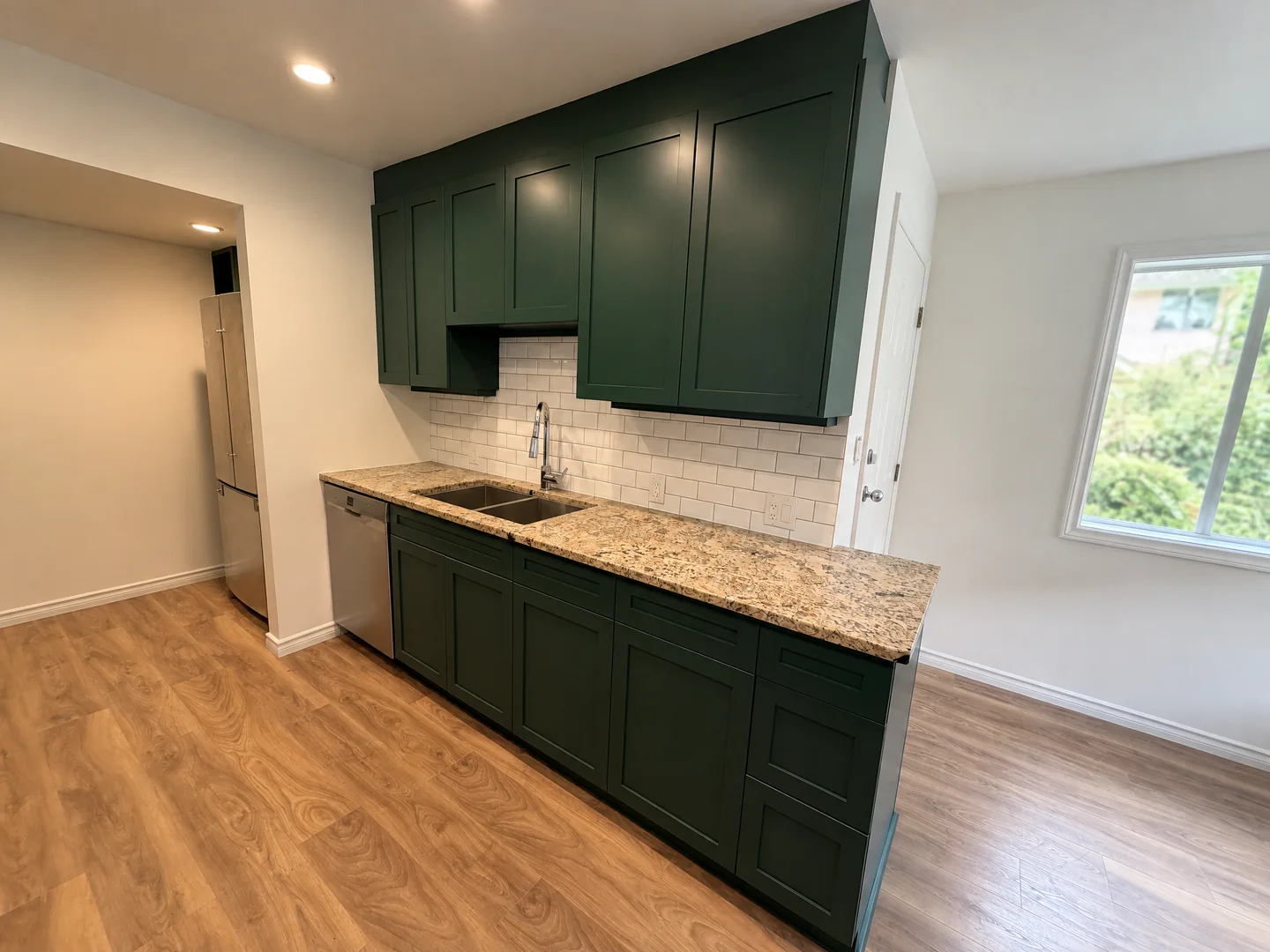 Kitchen cabinet painting and refinishing project in Greater Victoria